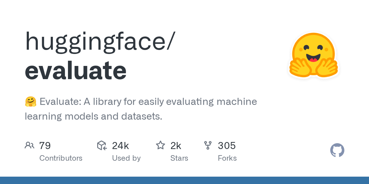 huggingface/evaluate preview