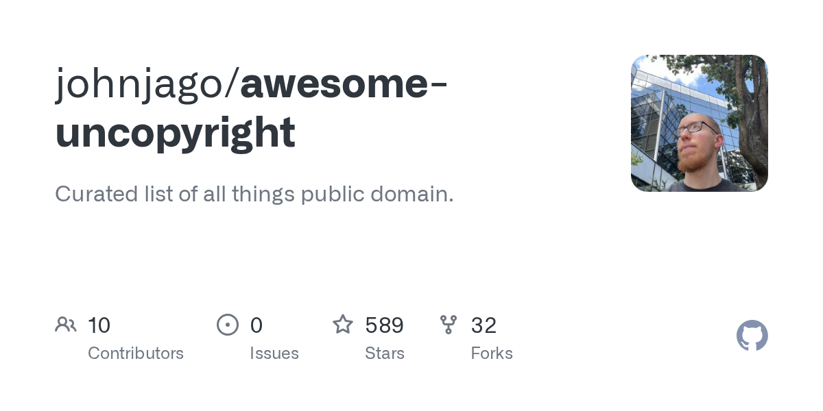 johnjago/awesome-uncopyright preview