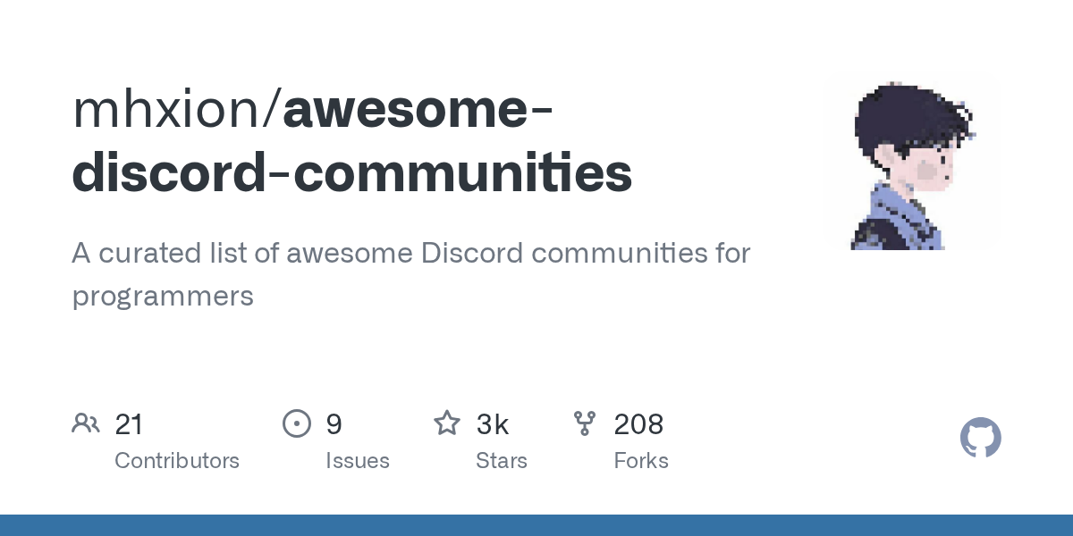 mhxion/awesome-discord-communities preview
