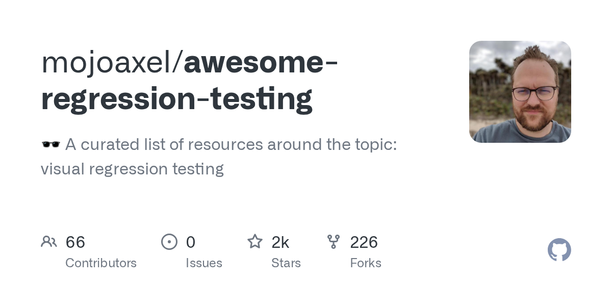 mojoaxel/awesome-regression-testing preview