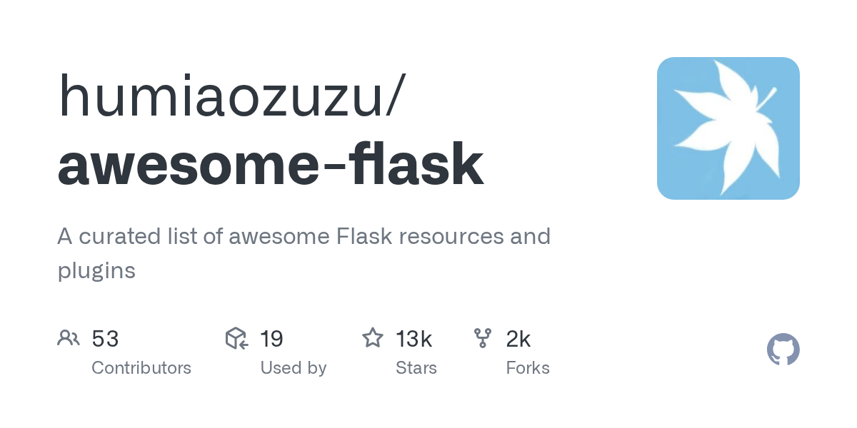 humiaozuzu/awesome-flask preview