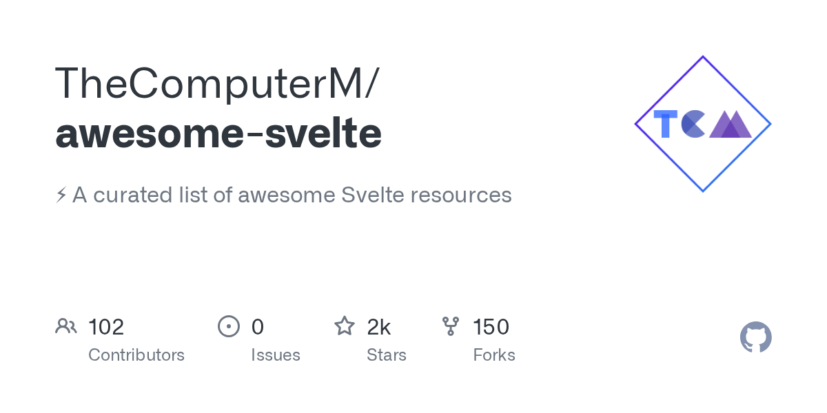 TheComputerM/awesome-svelte preview
