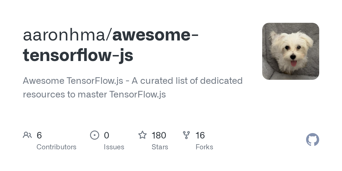 aaronhma/awesome-tensorflow-js preview
