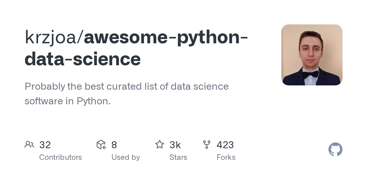 krzjoa/awesome-python-data-science preview