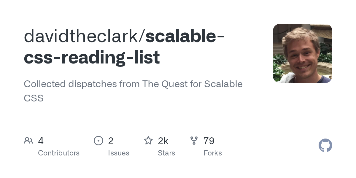 davidtheclark/scalable-css-reading-list preview