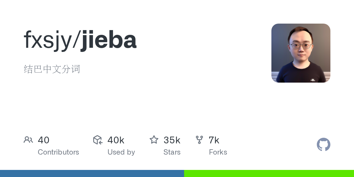 fxsjy/jieba preview