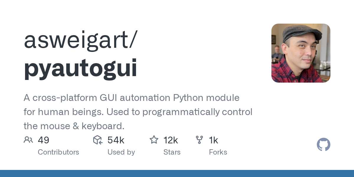 asweigart/pyautogui preview