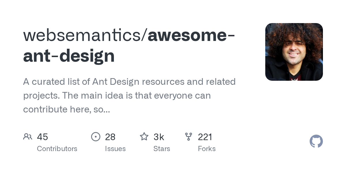 websemantics/awesome-ant-design preview
