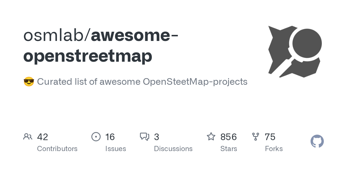 osmlab/awesome-openstreetmap preview