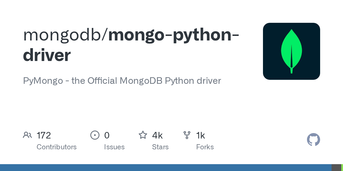 mongodb/mongo-python-driver preview