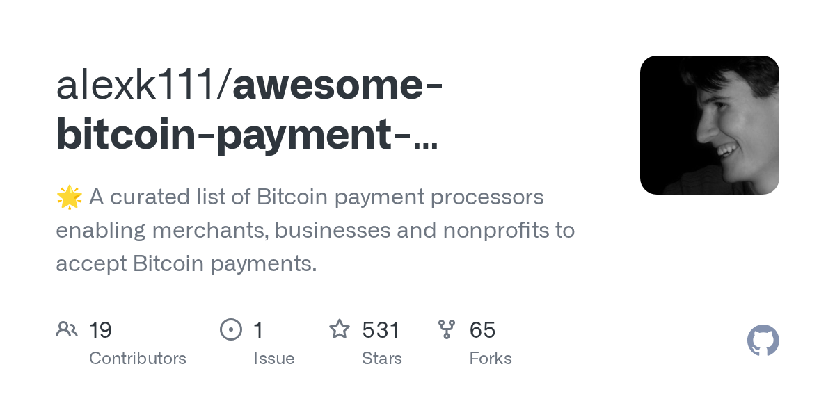 alexk111/awesome-bitcoin-payment-processors preview