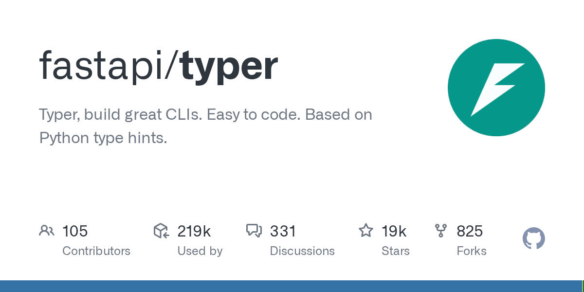 fastapi/typer preview