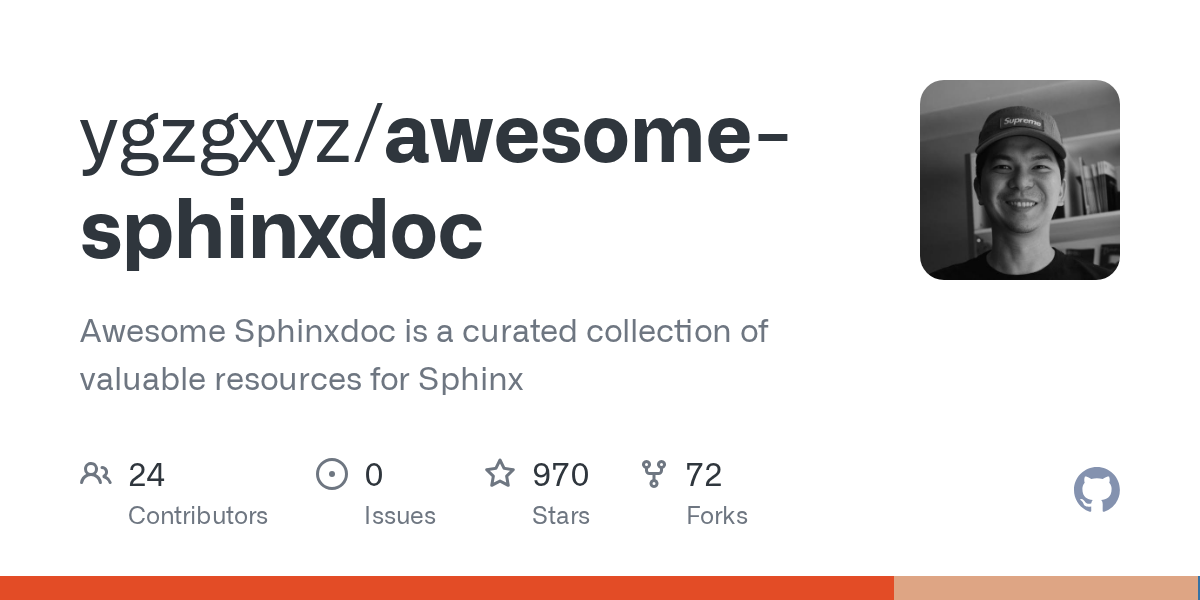 ygzgxyz/awesome-sphinxdoc preview