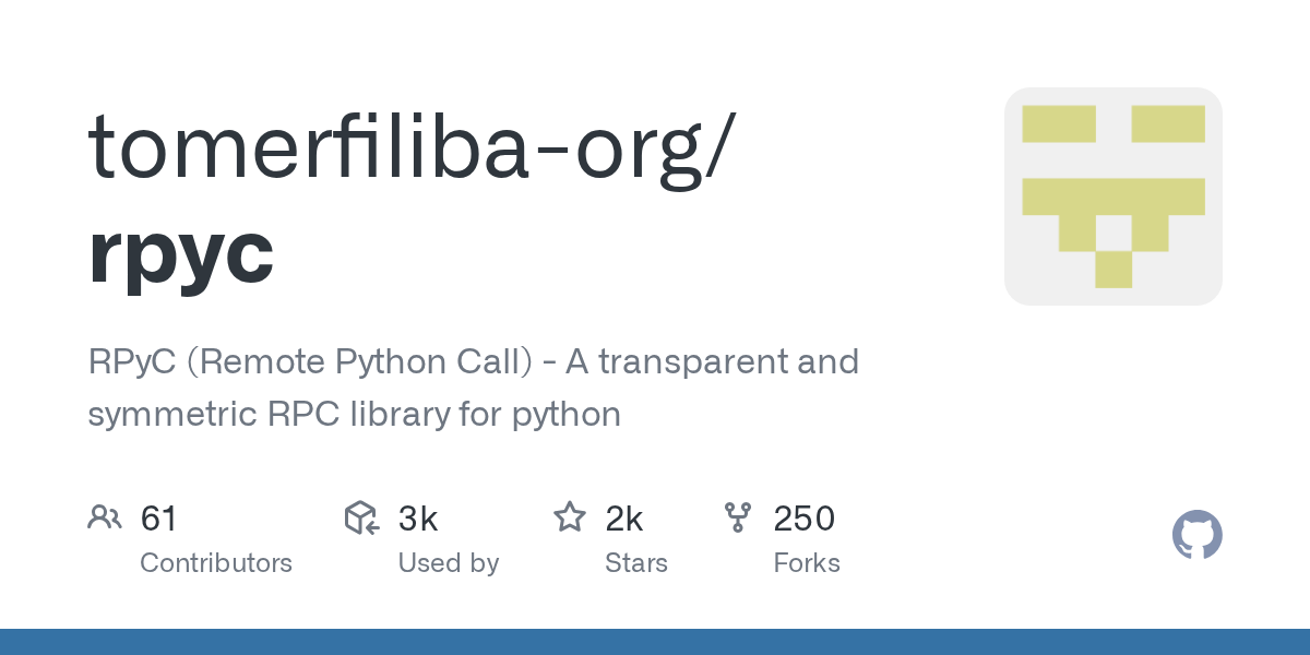 tomerfiliba-org/rpyc preview