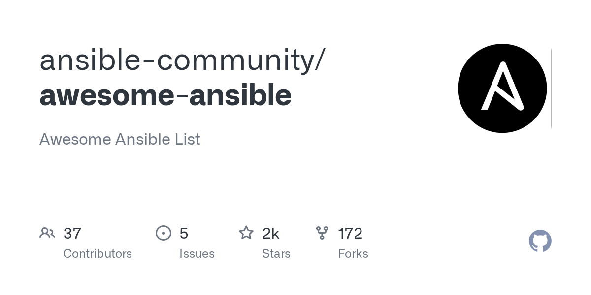 ansible-community/awesome-ansible preview