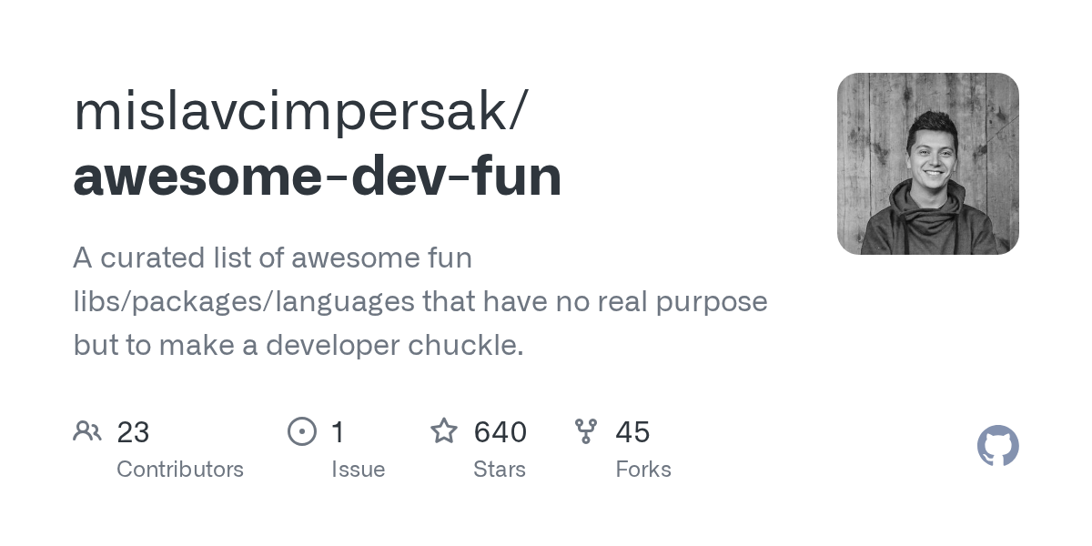 mislavcimpersak/awesome-dev-fun preview