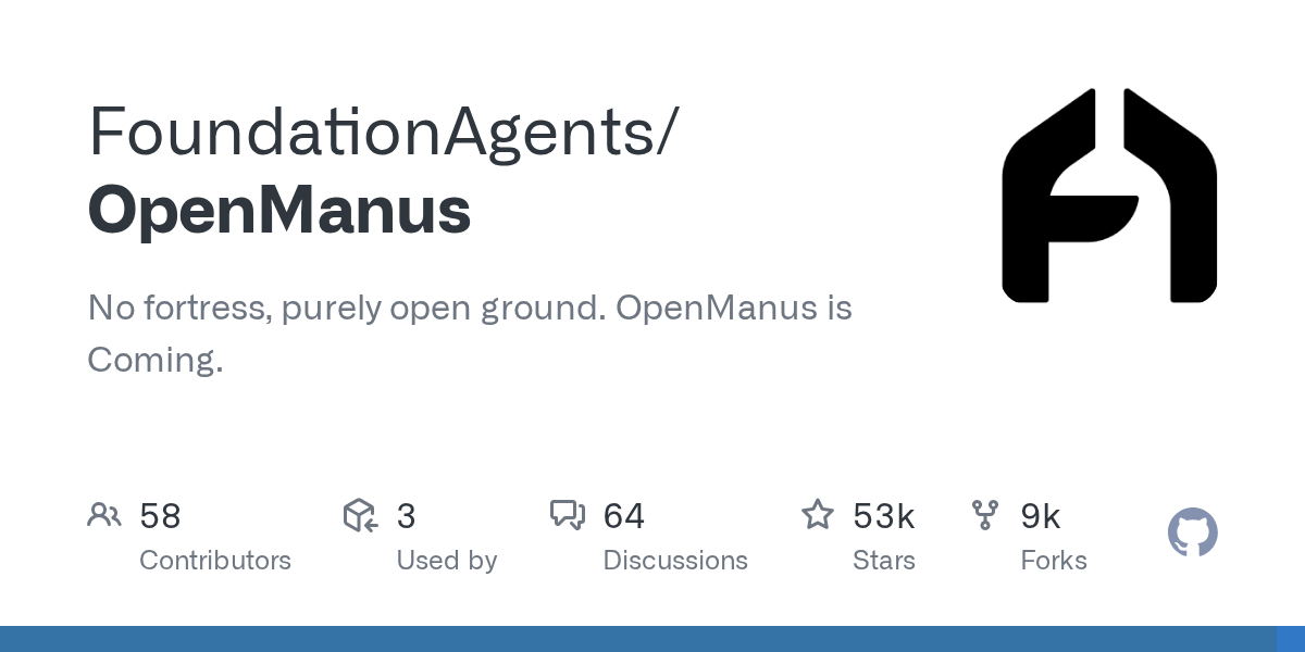 FoundationAgents/OpenManus preview