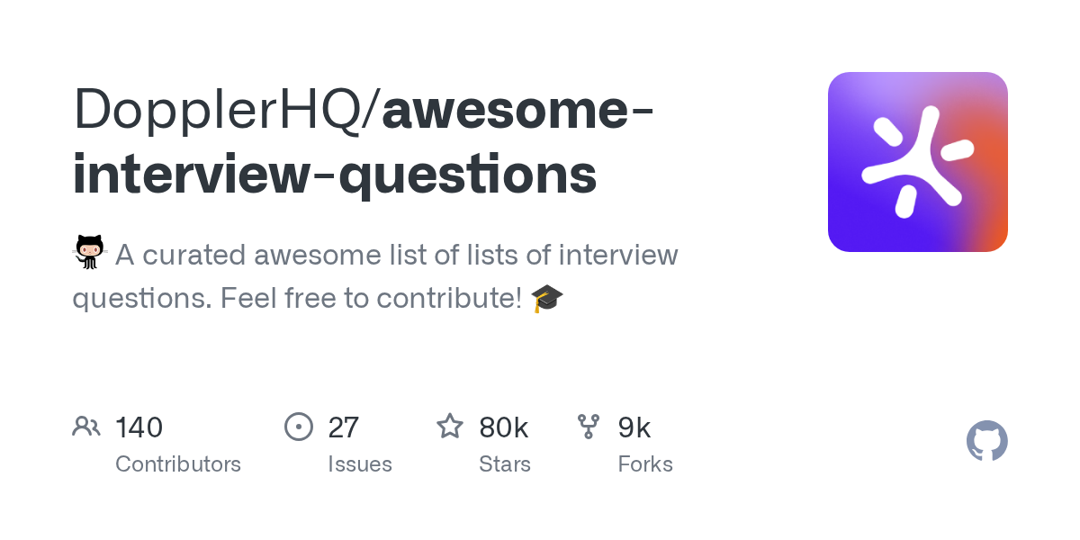DopplerHQ/awesome-interview-questions preview