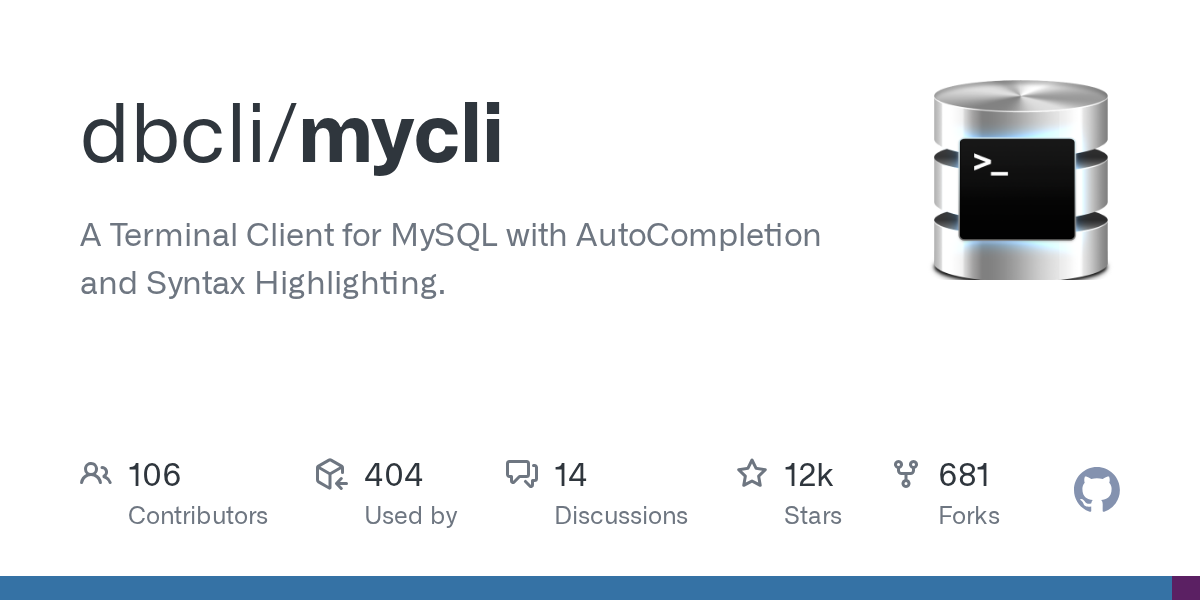 dbcli/mycli preview