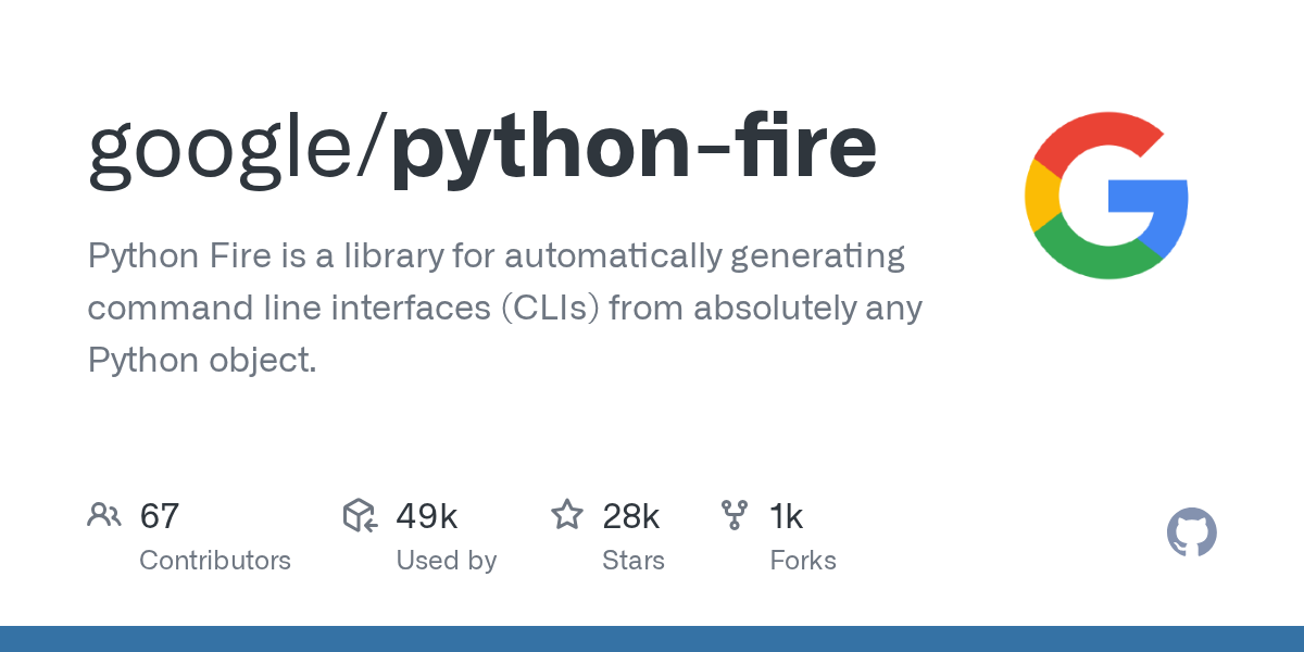 google/python-fire preview