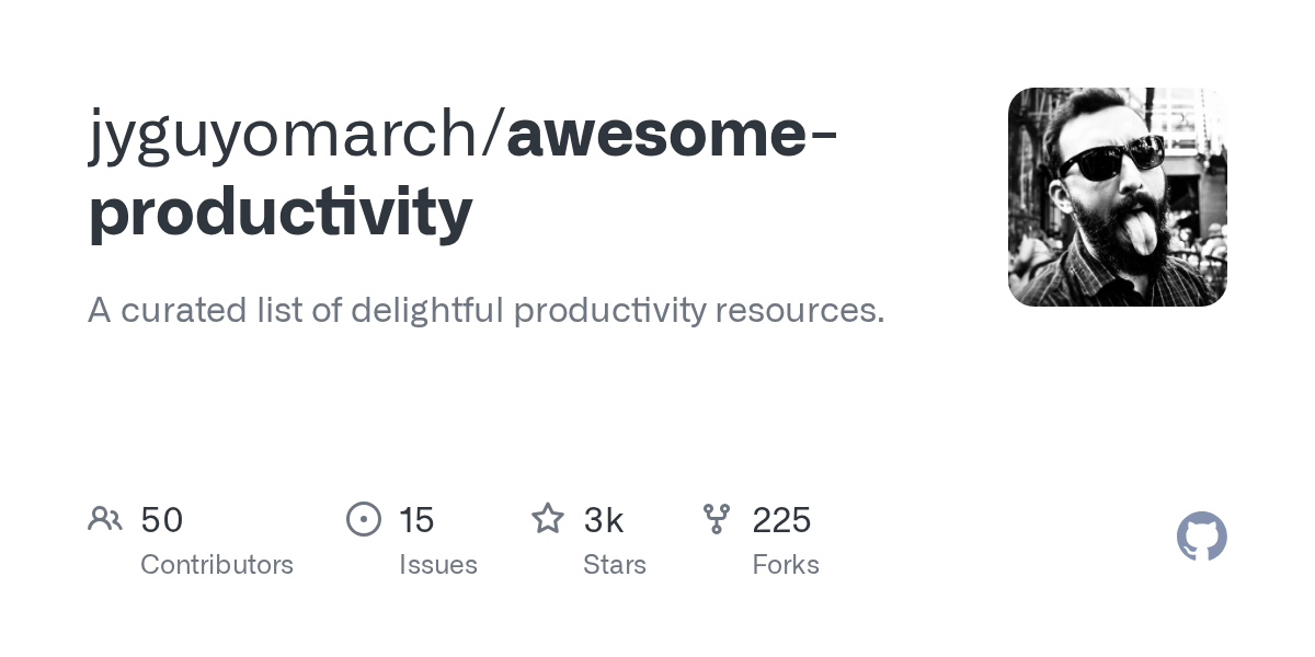 jyguyomarch/awesome-productivity preview