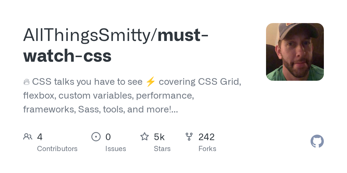 AllThingsSmitty/must-watch-css preview
