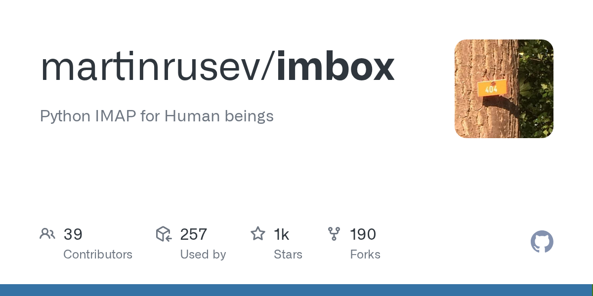 martinrusev/imbox preview