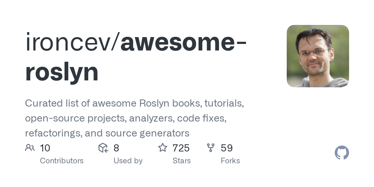 ironcev/awesome-roslyn preview