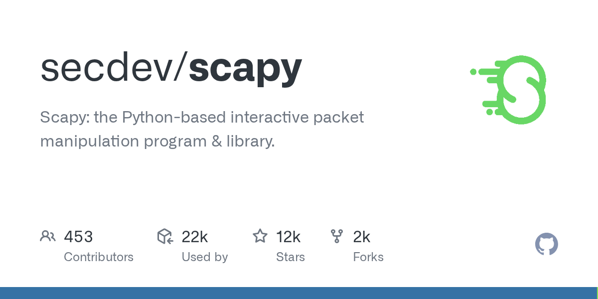 secdev/scapy preview