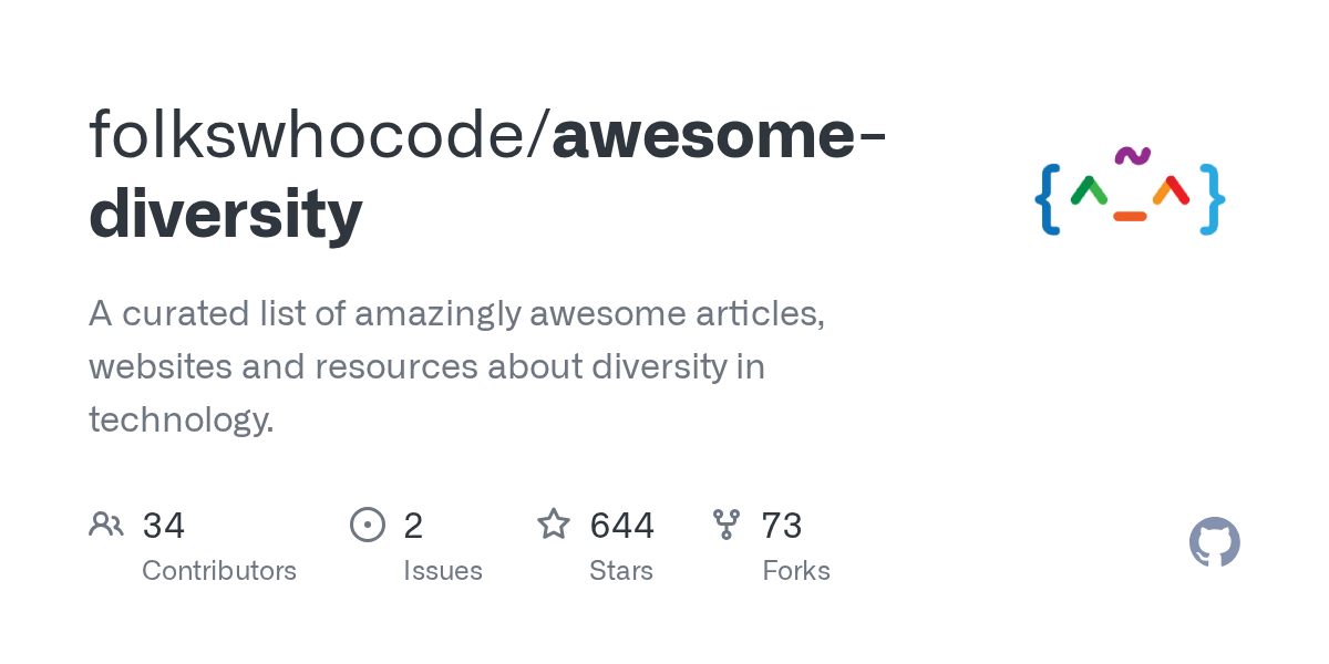 folkswhocode/awesome-diversity preview