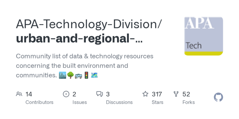 APA-Technology-Division/urban-and-regional-planning-resources 源码下载与部署教程-源码站