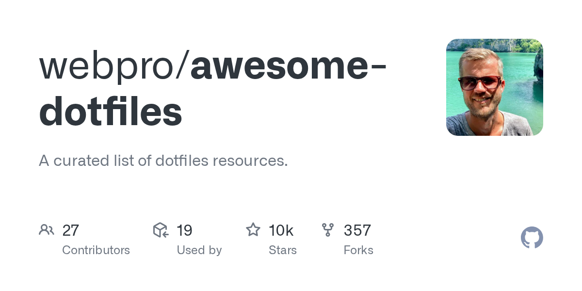 webpro/awesome-dotfiles preview