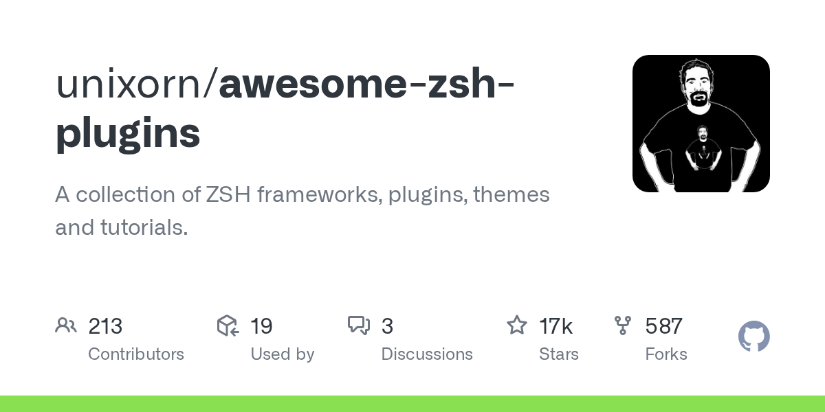 unixorn/awesome-zsh-plugins preview