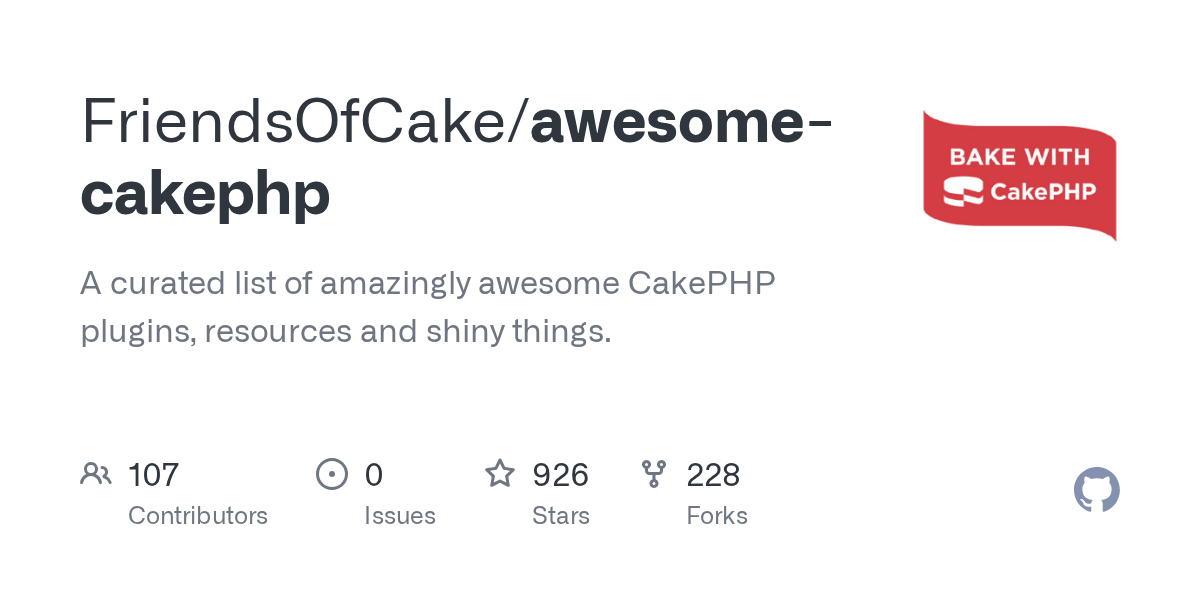 FriendsOfCake/awesome-cakephp preview
