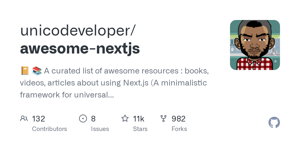 unicodeveloper/awesome-nextjs preview