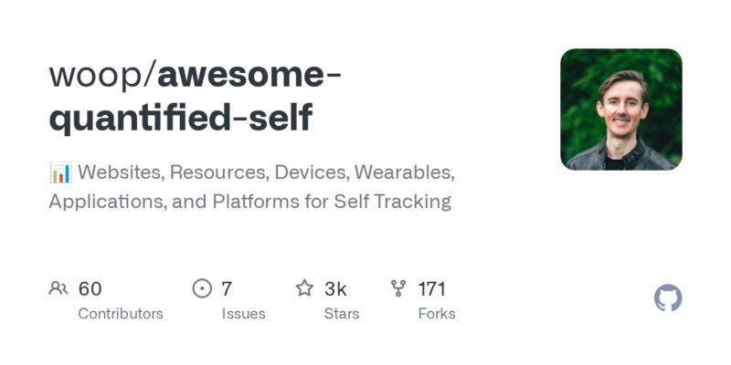 woop/awesome-quantified-self 源码下载与部署教程-源码站