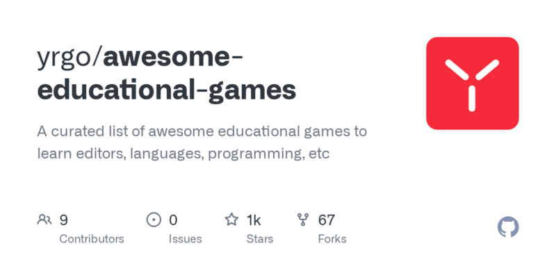 yrgo/awesome-educational-games 源码下载_部署教程_开源项目-源码站