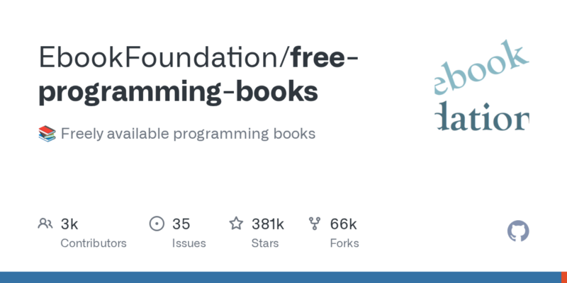 EbookFoundation/free-programming-books 源码下载与部署教程-源码站