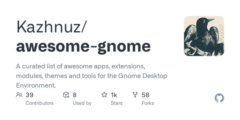 Kazhnuz/awesome-gnome 源码下载与部署教程-源码站