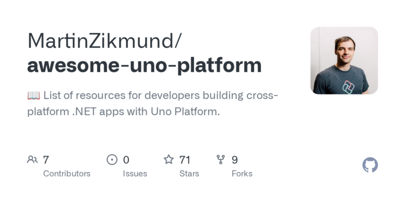 MartinZikmund/awesome-uno-platform 源码下载与部署教程-源码站