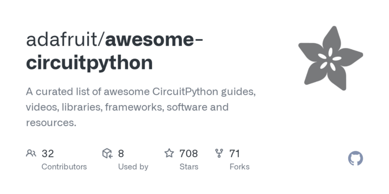 adafruit/awesome-circuitpython 源码下载与部署教程-源码站