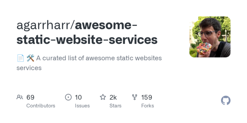 agarrharr/awesome-static-website-services 源码下载_部署教程_开源项目-源码站