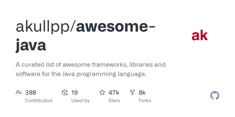 akullpp/awesome-java 源码下载与部署教程-源码站