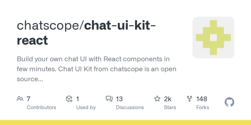 chatscope/chat-ui-kit-react 源码下载与部署教程-源码站