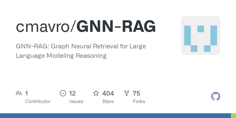 cmavro/GNN-RAG 源码下载与部署教程-源码站