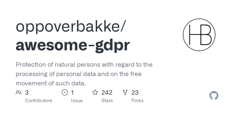oppoverbakke/awesome-gdpr 源码下载_部署教程_开源项目-源码站