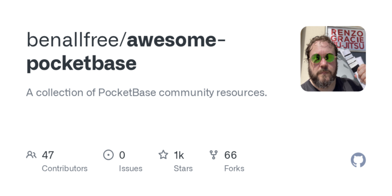 benallfree/awesome-pocketbase 源码下载_部署教程_开源项目-源码站