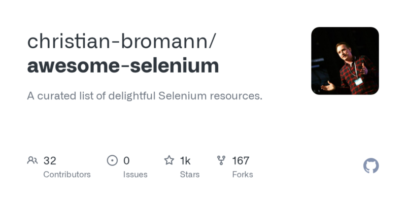 christian-bromann/awesome-selenium 源码下载与部署教程-源码站