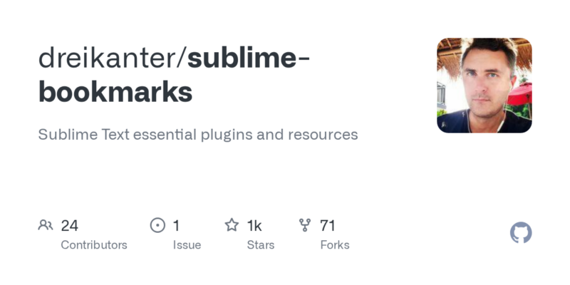 dreikanter/sublime-bookmarks 源码下载_部署教程_开源项目-源码站