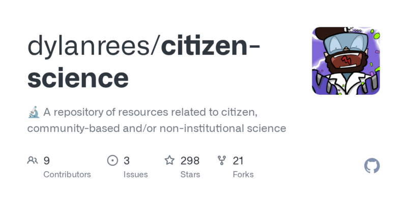 dylanrees/citizen-science 源码下载_部署教程_开源项目-源码站